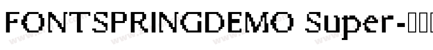 FONTSPRINGDEMO Super字体转换